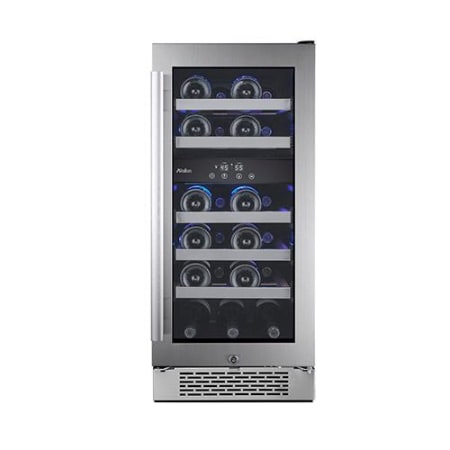 Avallon AWC151DZRH 15 Inch Built-In Dual Zone Wine Cooler, 23 Bottle Capacity, Right Hinge
