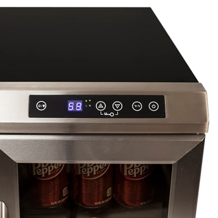 Avanti 24 Inch Built-In French Door Wine and Beverage Cooler, Integrated Design