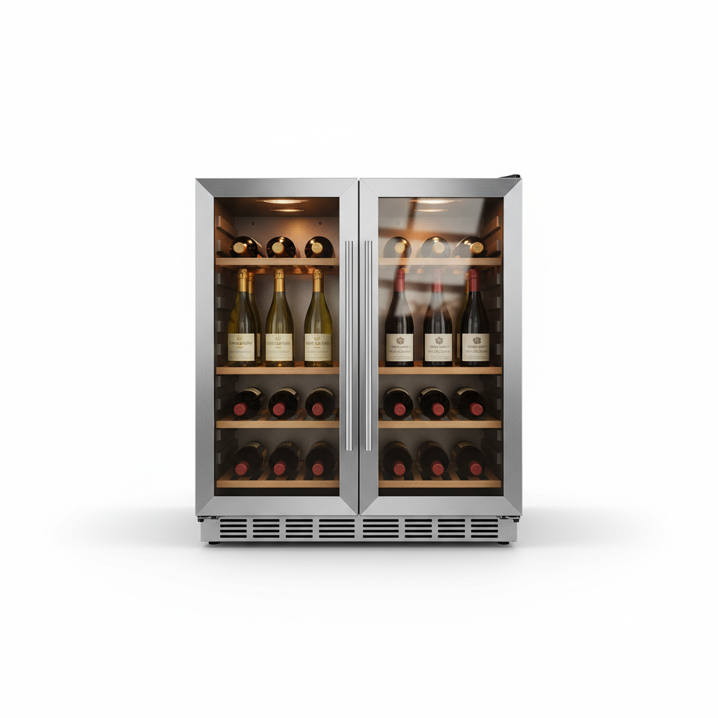 Bacchus 32-Bottle Dual Zone Under Counter Fridge
