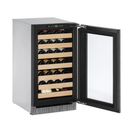 U-Line 18 Inch Wide 31 Bottle Capacity Undercounter Glass Door Wine Cooler 2000 Series