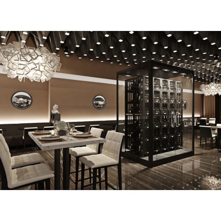 VintageView Case and Crate 48 Bottle Capacity Free Standing Wine Cabinet with Lockable Doors